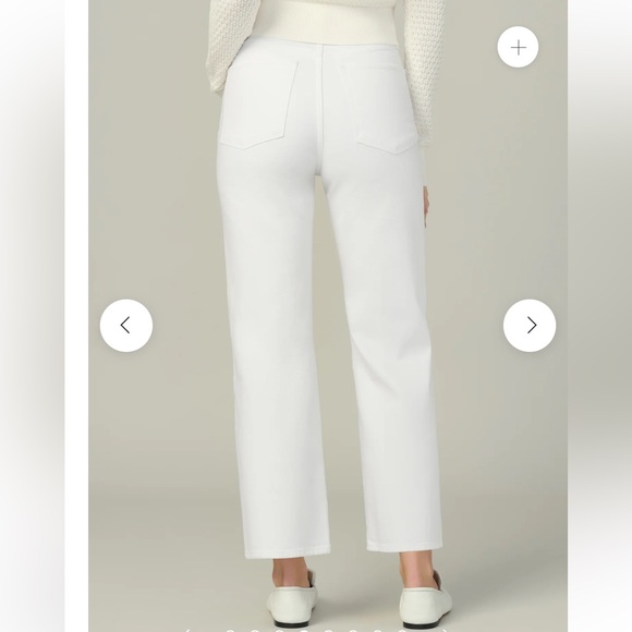 NWT Joe’s The Margot High Rise Cropped Straight Jeans in White - Picture 13 of 15